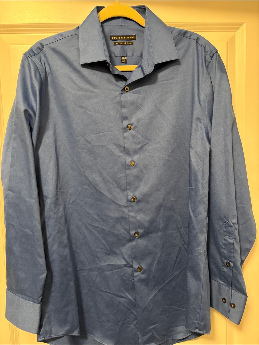 Geoffrey Beene Slate Blue Dress Shirt - Spread Collar